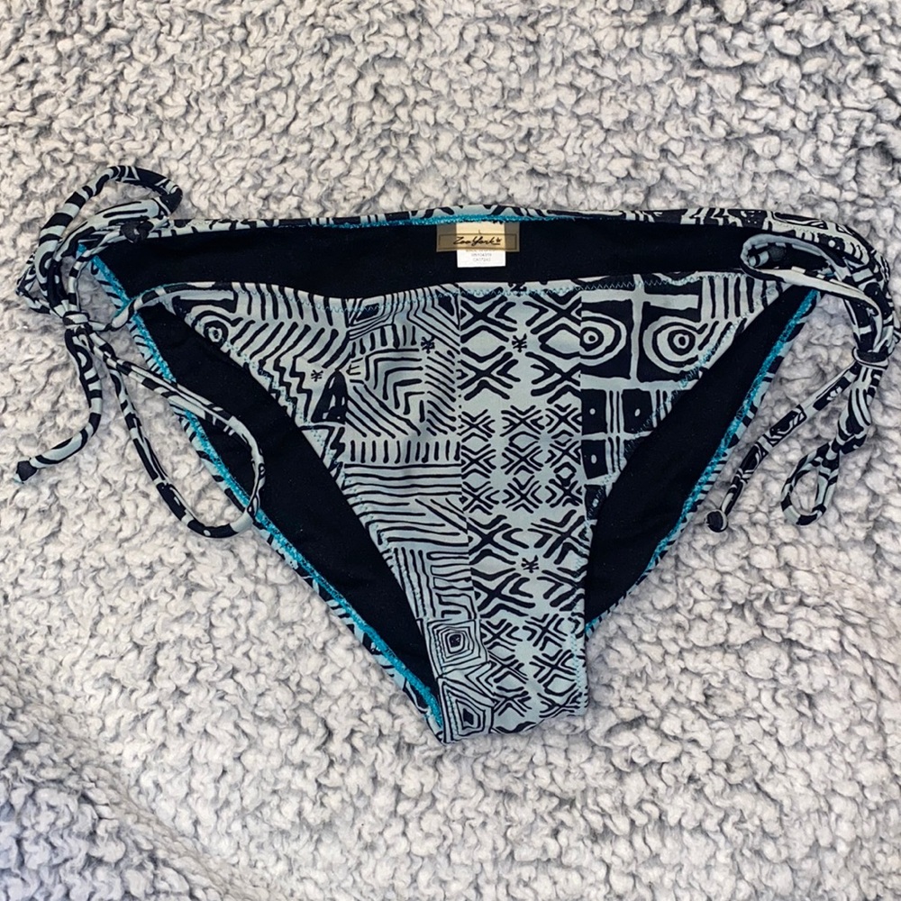 Zoo York Black and Gray Bikini Bottom
